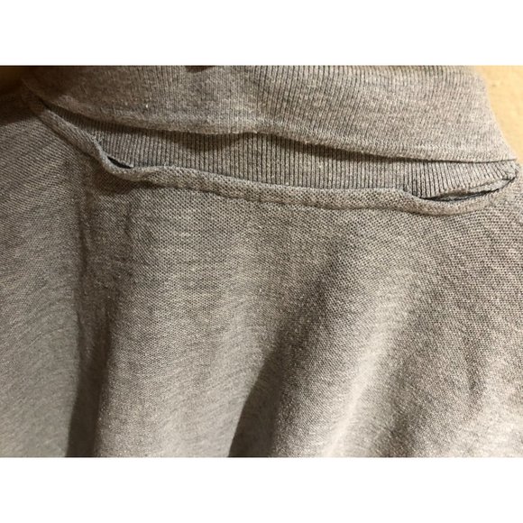 Mens Short Sleeve Fashion Polo Shirt XL Gray 27Pro Usa Collar Half Button - Picture 4 of 4